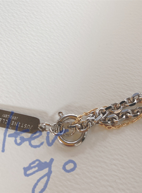 choker法国撞色简洁风黄铜镀金