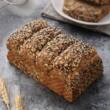 Rye whole wheat bread whole grain meal replacement toast whole box