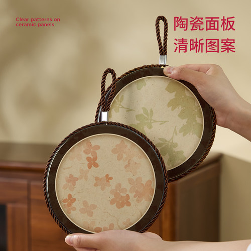 中古风陶瓷餐垫锅垫隔热垫耐高温防烫桌垫菜盘碗碟垫茶杯垫砂锅垫 - 图2