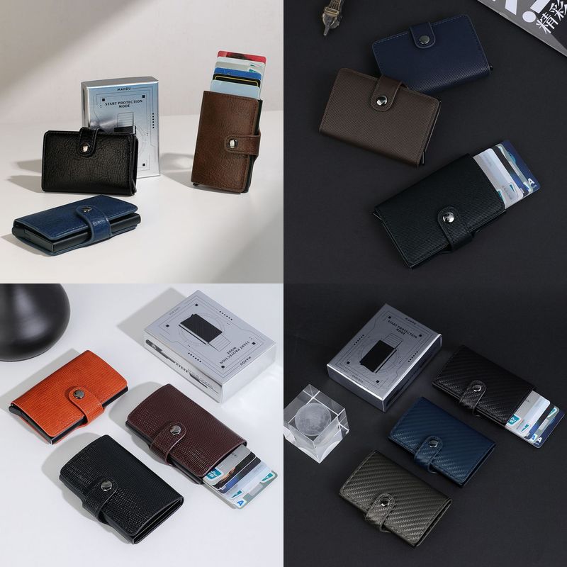 Card Holder Anti theft swipe card box Multi functional - 图0