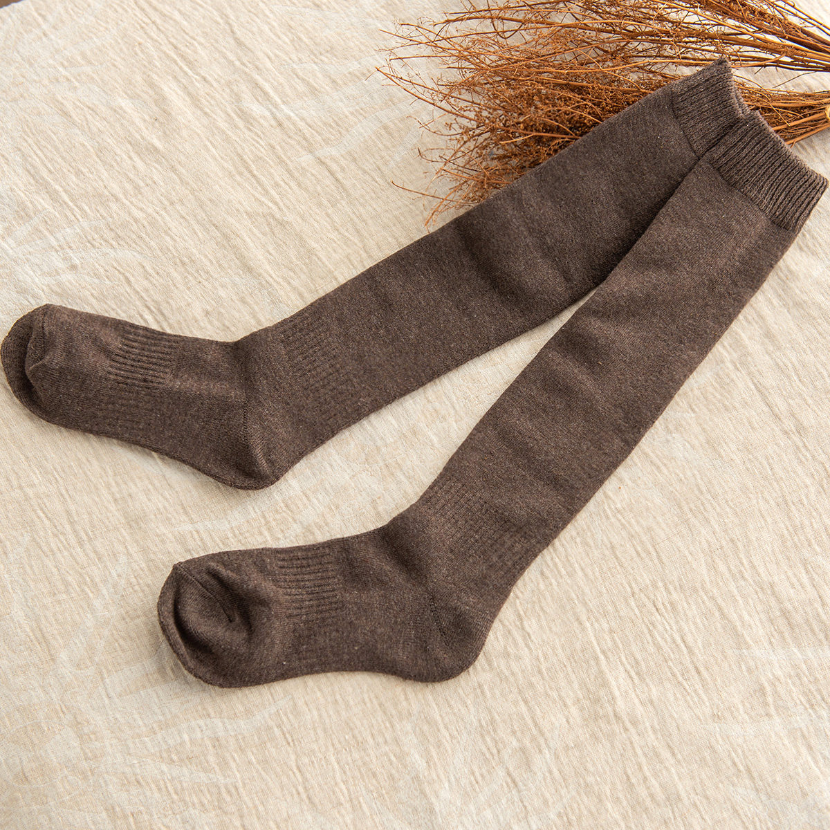 园园美衣时尚羊毛过膝袜女保暖加厚长筒袜纯色百搭小腿袜护膝防寒,淘宝优惠券,粉丝福利购,淘宝优惠卷