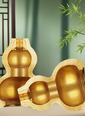 纯铜葫芦摆件招财聚财家用