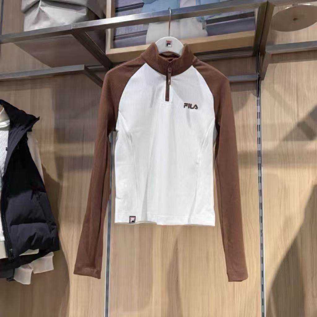 FILA斐乐2025年冬季新款女子针织长袖衫插肩袖长T恤F11W549216,淘宝优惠券,粉丝福利购,淘宝优惠卷