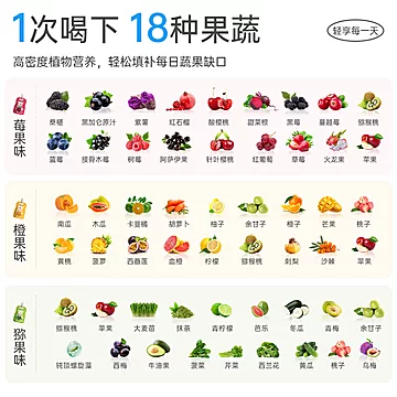 暴肌独角兽！液体沙拉果蔬菜汁100g*7袋[27元优惠券]-寻折猪