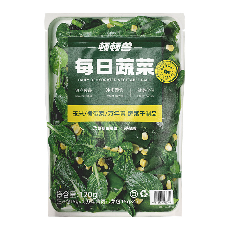 暴肌独角兽每日蔬菜荞麦面脱水蔬菜包低钠玉米粒低脂高蛋白裙带菜-图3