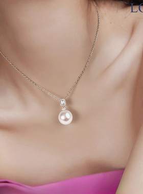 高品天然珍珠万能扣单颗吊坠