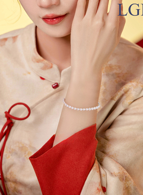 新品种珍珠白片珍珠手链