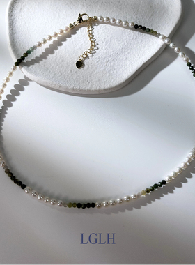 不撞款天然珍珠手链项链