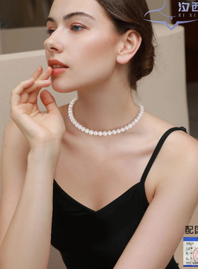 高级感经典纯天然真珍珠项链