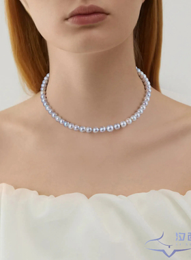 海水akoya真多麻巴洛克珍珠项链