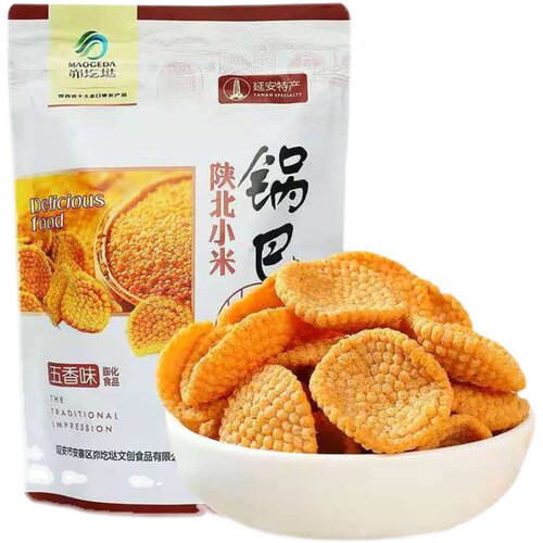 延安特产峁圪垯陕北小米锅巴88*6袋香酥脆零食休闲零食锅巴 - 图2