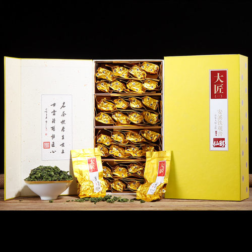 仙醇特级正味浓香型安溪铁观音茶叶2023新茶乌龙茶袋装礼盒装500g - 图0