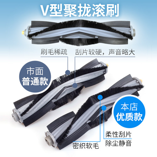 配科沃斯X1扫地机器人配件X1S PRO OMNI拖布滚刷滤网集尘袋清洁液 - 图1