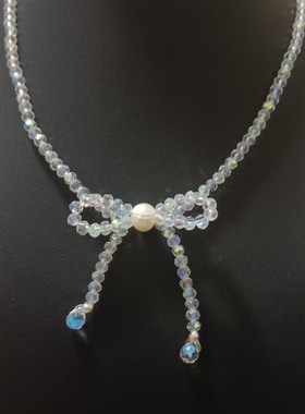 多巴胺链子百搭轻奢小众结锁骨链新品上新惊爆低价手工工编织女士