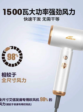 艾信高速电吹风机家用负离子护发