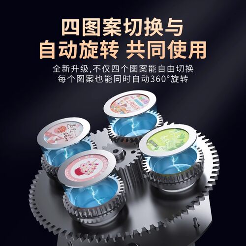 自动轮换多图投影灯换图射灯广告logo图案le防水室外地面门头投影 - 图0