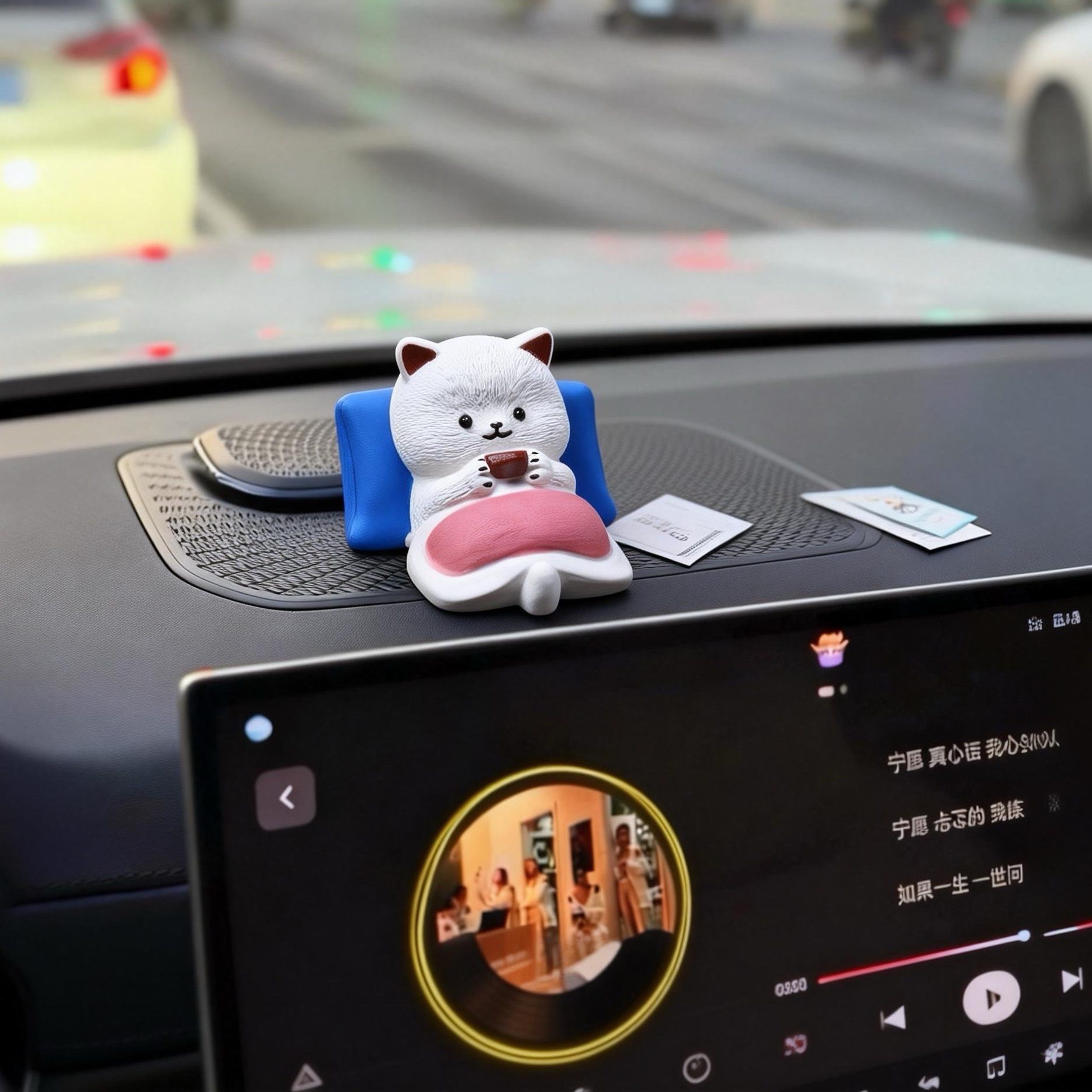躺平小猫车内饰品摆件2026新款汽车装饰用品车载中控台仪表台可爱,淘宝优惠券,粉丝福利购,淘宝优惠卷