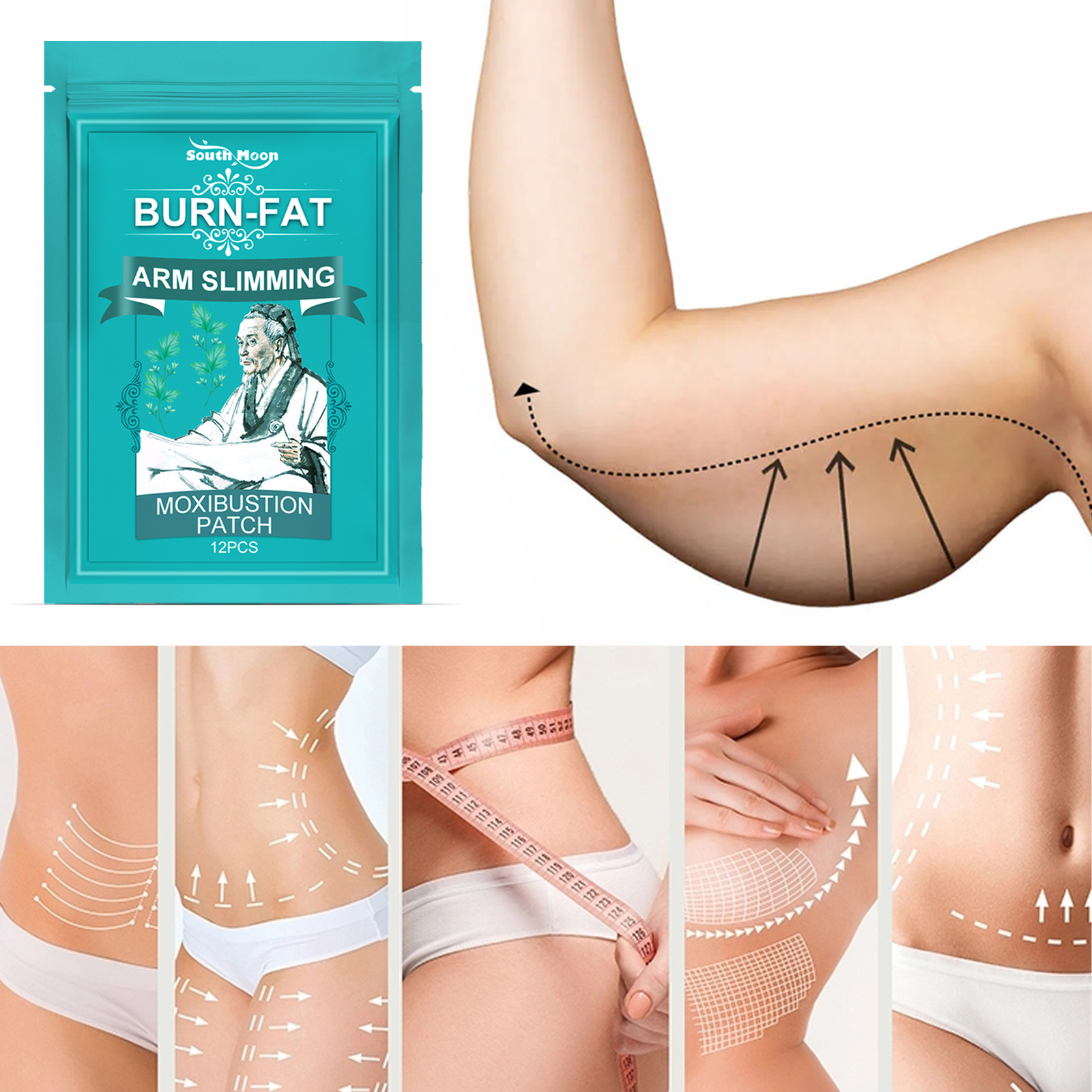 Thin Arm Slimming Moxibustion Patch burn Fat Weight Loss瘦贴 - 图0