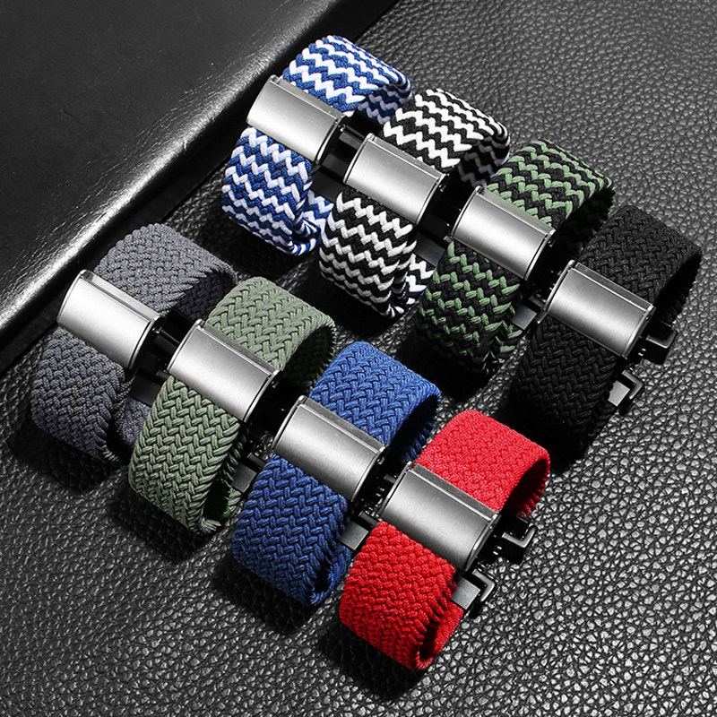 适配卡西欧DW5600 GWM5610 GWB5600 GW5000 5035编织尼龙改装表带 - 图0