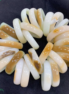 【熙立】然光玉镯店糖羊脂玉手镯50-65圈口各种手镯大小圈口都有