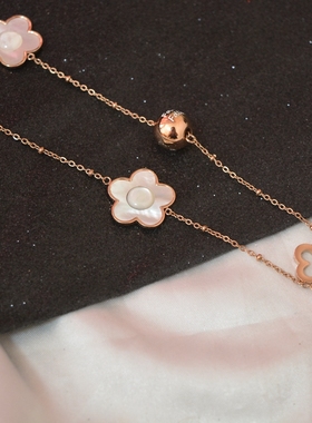 贝壳镀金项链女气质项链