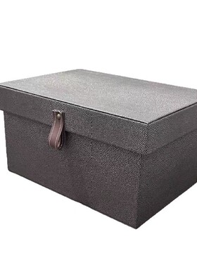 现代简约轻奢皮革首饰收纳盒