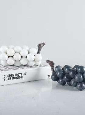 现代简约大理石葡萄装饰摆件