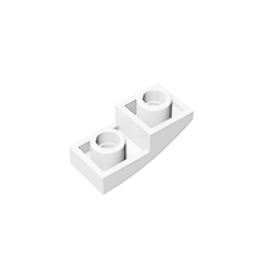 MOC24201 小颗粒益智积木1个零配件 1x2反向弧形件 - 图1