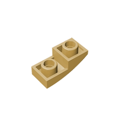 MOC24201 小颗粒益智积木1个零配件 1x2反向弧形件 - 图3