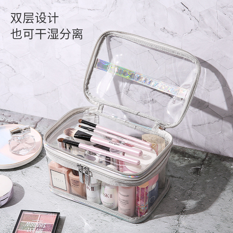 透明双层品洗漱收纳2021新款化妆包 kufire化妆包