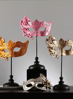 复古摆件面具创意家居装饰品