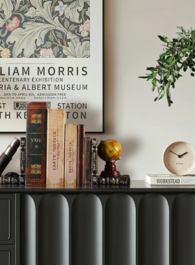 复古书挡摆件书档书柜书房摆设