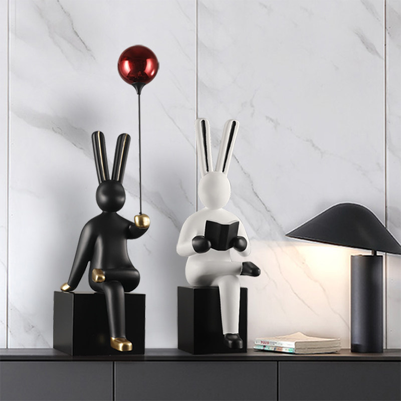 现代高级感摆件抽象艺术人物雕塑客厅书房玄关酒柜软装家居装饰品,淘宝优惠券,粉丝福利购,淘宝优惠卷