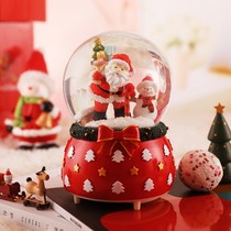 Christmas presents Water crystal Ball Music Box Eight soundboxes Rotating Snowflakes Send Children Girls Birthday Christmas Eve Gift