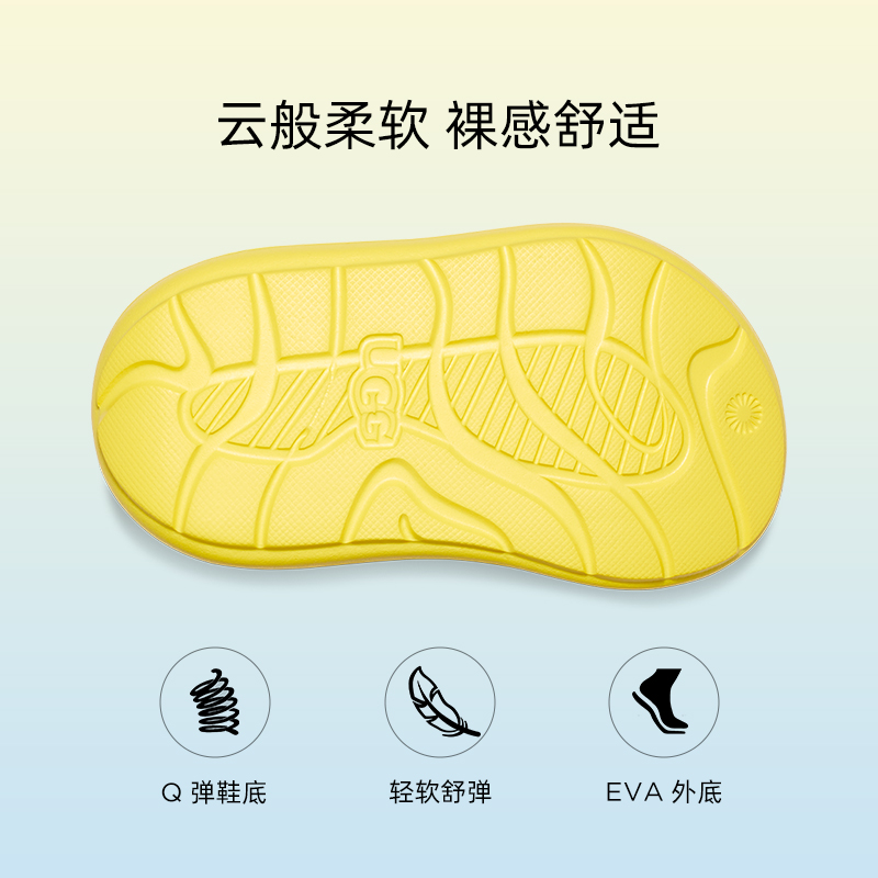 UGG童鞋2023夏季女小童凉鞋可调节魔术贴