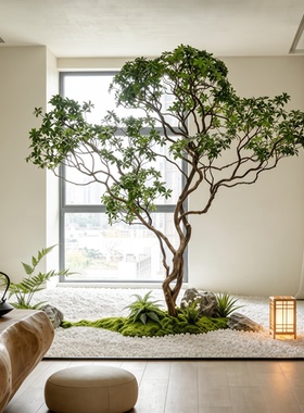 仿真马醉木橱窗造景植物室内装饰