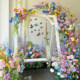 Monet garden landscaping waterfall flower wall artificial flower decoration