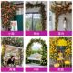 Rose wall decoration simulated rattan
