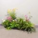 Simulated green plants and simulated flowers outdoor combination