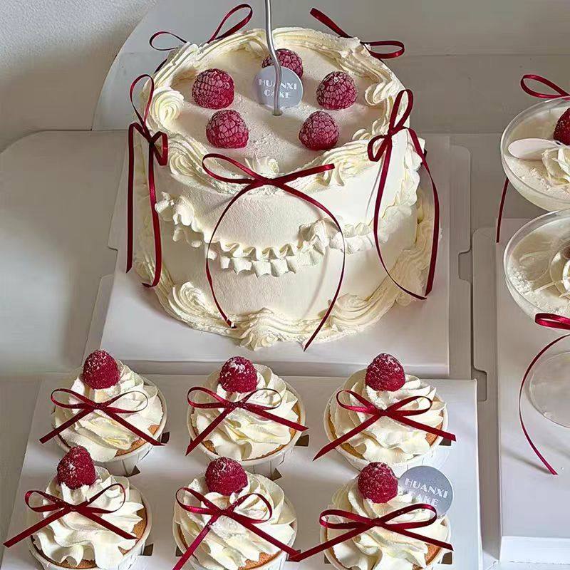 网红高级感订婚结婚0.3cm丝带蝴蝶结酒杯甜品插件甜品台蛋糕装饰,淘宝优惠券,粉丝福利购,淘宝优惠卷