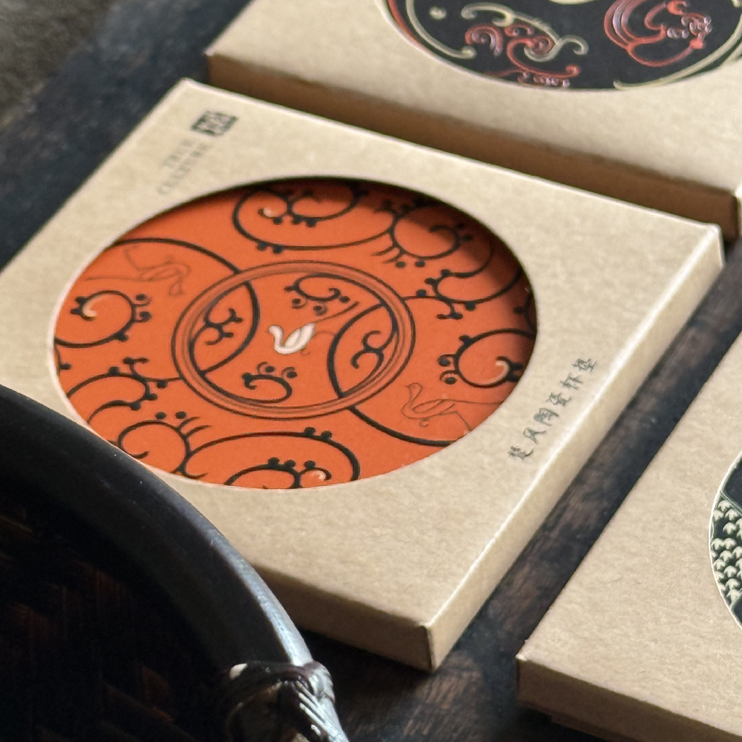 楚文化 几何纹陶瓷茶杯垫家用防烫防滑收藏送礼旅游创意伴手礼,淘宝优惠券,粉丝福利购,淘宝优惠卷