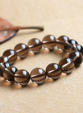 水晶单圈情侣原石手串佛珠