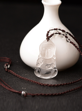 男士项链玉佛挂坠儿童护身符