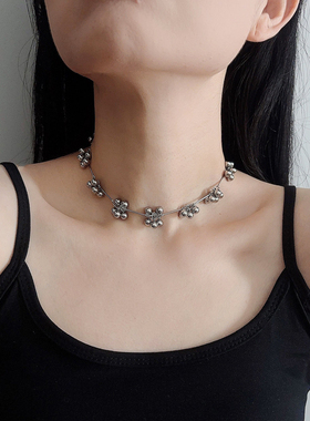 金属金属女式蝴蝶项链