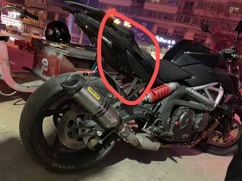 黄龙600改装侧排专用车尾下护板保护后挡泥遮挡板遮丑板BJ BN TNT - 图1