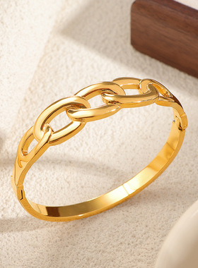 跨境爆款镂空手镯镀金批发