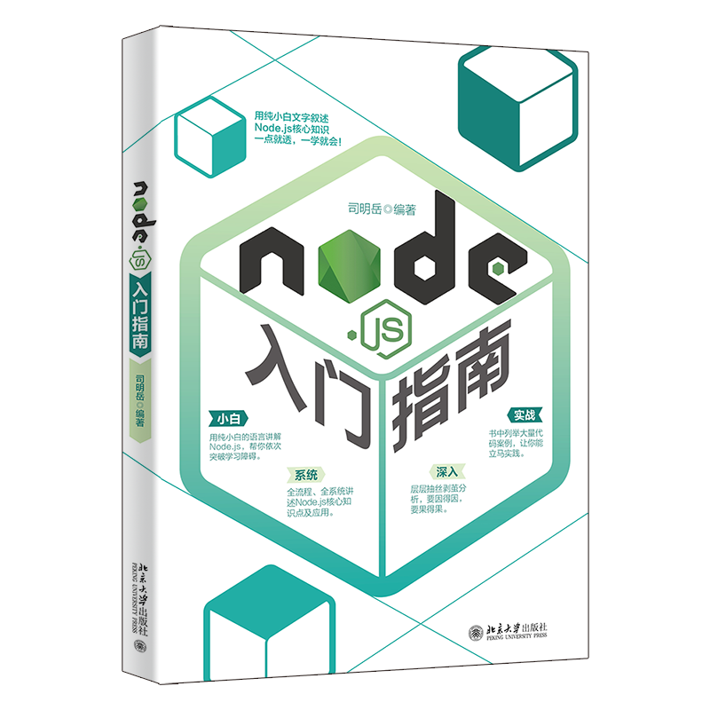 正版2021新书 Nodejs入门指南 司明岳 北京大学出版社9787301326176 - 图0