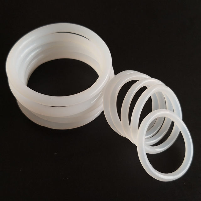O-ring white and black silicone transparent sealing ring 3 3.5 4 4.5 5 5.5 6 6.5 7 7.5 Wire diameter 1mm