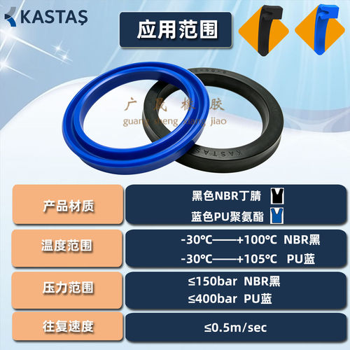 进口KASTAS卡斯塔斯UN液压密油封K21 65 66 68 70 71 75 78 80 85 - 图1