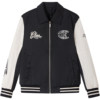 ZOUK letter embroidered lapel American baseball uniform men's trendy brand cotton jacket men's 2025 new autumn and winter